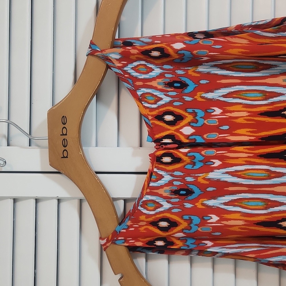New Directions Red Summer Dress Top - Picture 5 of 8